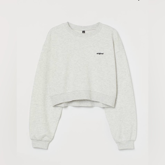 H&M Divided Crop Sweatshirt Size XS - Picture 1 of 4